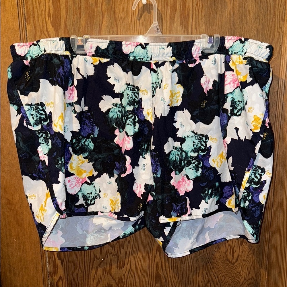 Old navy navy Floral pattern running shorts